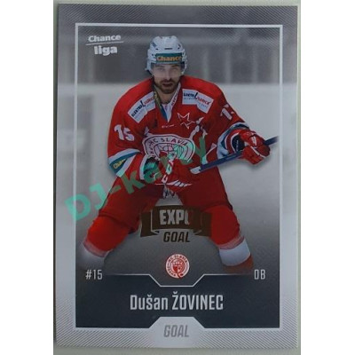 2022/23 Goal Cards Chance Liga 1. série #103 Dušan Žovinec Expo Pardubice