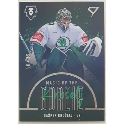 2022/23 Sportzoo ELH 1. série #MG-06 Gašper Krošelj Magic of the Goalie Limited xx/99