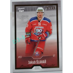 2022/23 Goal Cards Chance Liga 1. série #169 Jakub Šlahař Gold 17/23