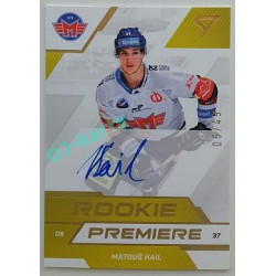 2022/23 Sportzoo ELH 2. série #RPS-HA Matouš Hail Rookie Premiere Auto xx/49