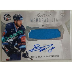 2022/23 Sportzoo ELH 2. série #SM-UB Uvis Janis Balinskis Spectacle Memorabilia 01/35