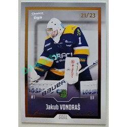 2022/23 Goal Cards Chance Liga Update #488 Jakub Vondraš Gold xx/23