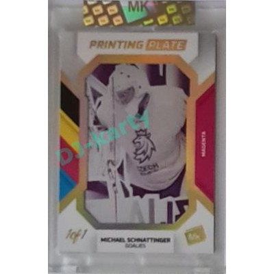 2023 MK The Gamers #PP-MS Michal Schnattinger 2022 Goalies Printing Plate 1/1 Magenta
