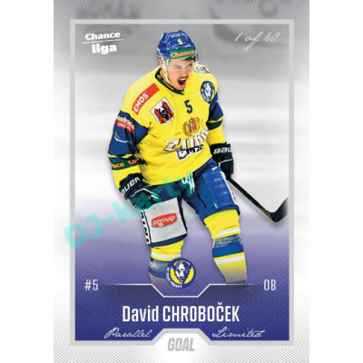 2022/23 Goal Cards Chance Liga 1. série #088 David Chroboček Silver 1 of 60