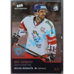 2020 MK reprezentace Michal Moravčík #22 4/5 Silver Czech Expo
