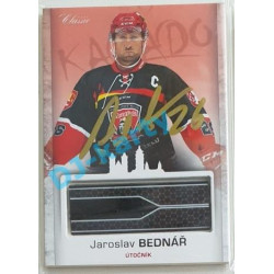 2017 OFS Mountfield Cup Jaroslav Bednář #19 Game Used Stick PROMO Signatute GOLD