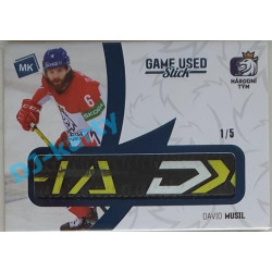 2021 MK reprezentace David Musil #14 1/5 Game used memorabilia Blue