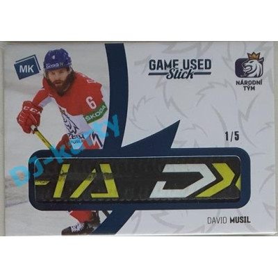 2021 MK reprezentace David Musil #14 1/5 Game used memorabilia Blue