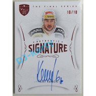 2021/22 OFS The Final Series Jozef Kováčik #TFS-JO 10/10 Authentic Signature Red