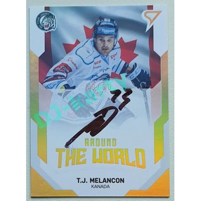 2021/22 Sportzoo TIPSPORT ELH 2. série #AWS-01 T. J. Melancon Around The World Auto 50/90