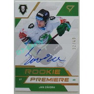 2022/23 Sportzoo ELH 2. série #RPS-JZ Jan Závora Rookie Premiere Auto xx/49