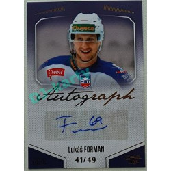 2022/23 Goal Cards Chance Liga 2. série #115 Lukáš Forman Autograph xx/49