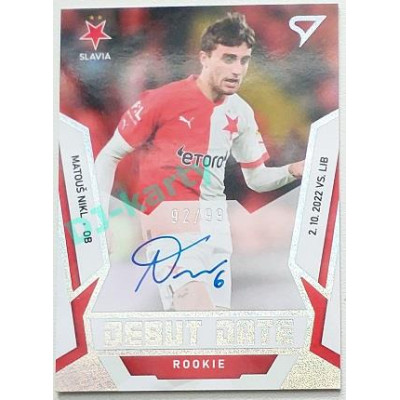 2022/23 Sportzoo Fortuna Liga 2. série #DRS-MN Matouš Nikl Debut Date Rookie Auto xx/99