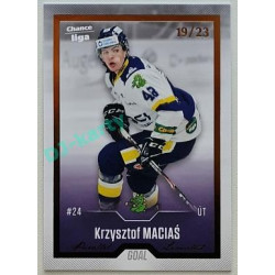 2022/23 Goal Cards Chance Liga Update #489 Krzysztof Macias Gold xx/23