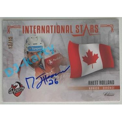 2020/21 OFS 1. série Rhett Holland #IS-RHO 13/15 International Stars Signature