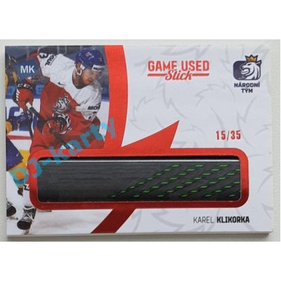 2021 MK reprezentace Karel Klikorka #12 15/35 Game used memorabilia Red
