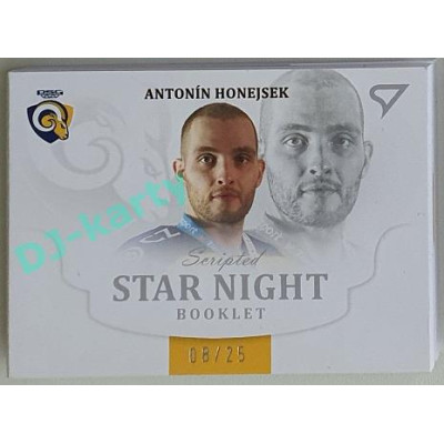 2021/22 Sportzoo TIPSPORT ELH 2. série #SN-AH Antonín Honejsek Star Night Booklet 08/25