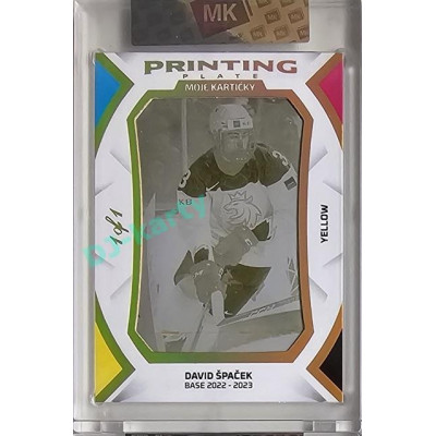 2023 MK The Gamers Extended #PP-DŠ David Špaček BASE Printing Plates 2023 Yellow 1of1