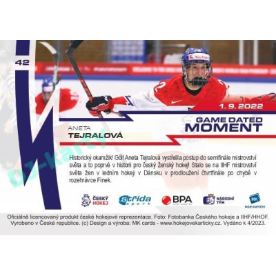2023 MK reprezentace #42 Aneta Tejralová