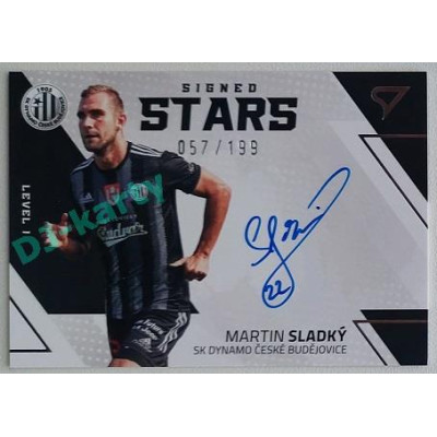 2022/23 Sportzoo Fortuna Liga 2. série #SL1-MS Martin Sladký Signed Stars Level 1 xx/199