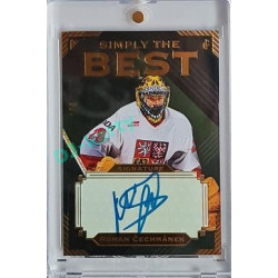 2023 Legendary Cards Simply the Best #S-07 Roman Čechmánek Signature Gold 1/4