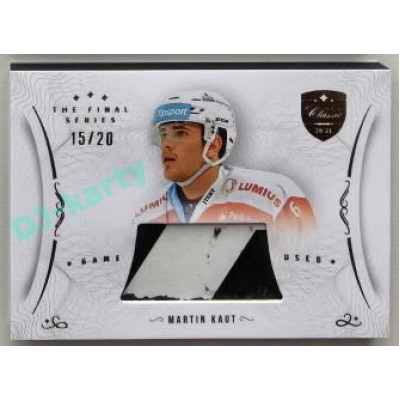 2021/22 OFS The Final Series Martin Kaut #STI-KAM 15/20 Game Used Stick Gold