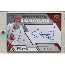 2023/24 Sportzoo ELH 2. serie #SL3-DS David Šťastný Authentic Signature Level 3 31/40