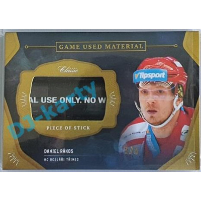 2020/21 OFS 1.série Daniel Rákos #GUM-DRK 5/5 Game Used Material Black Cut