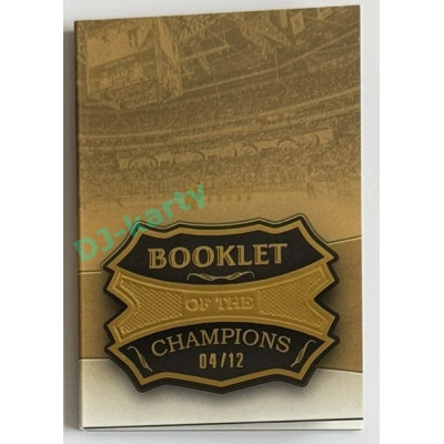 2024 LC Golden Prague Belongs to us #BOC-07 Libor Hájek Booklet of the Champions 04/12