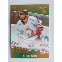 2022/23 Goal Cards Chance Liga 2. série #RO-14 Michal Ramik Rookiel Parallel 19/29