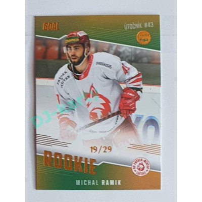 2022/23 Goal Cards Chance Liga 2. série #RO-14 Michal Ramik Rookiel Parallel 19/29