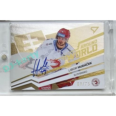 2023/24 Sportzoo ELH 2. serie #AWS-LH Libor Hudáček Around The World Auto xx/75