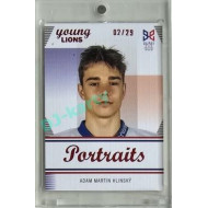 2023/24 Legendary Cards Hlinka Gretzky Cup Young Lions #P-05 Adam Martin Hlinský Portréty Canvas xx/29