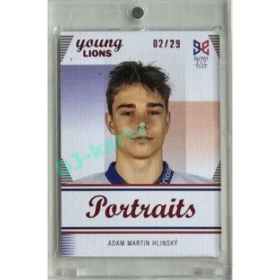 2023/24 Legendary Cards Hlinka Gretzky Cup Young Lions #P-05 Adam Martin Hlinský Portréty Canvas xx/29