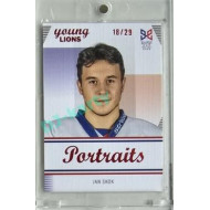 2023/24 Legendary Cards Hlinka Gretzky Cup Young Lions #P-07 Jan Skok Portréty Canvas xx/29