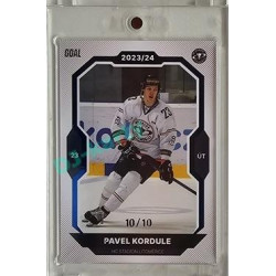 2023/24 Goal cards Chance Liga 2. série #276 Pavel Kordule Blue 10/10