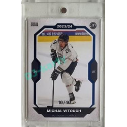 2023/24 Goal cards Chance Liga 2. série #277 Michal Vitouch Blue 10/10