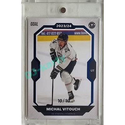 2023/24 Goal cards Chance Liga 2. série #277 Michal Vitouch Blue 10/10