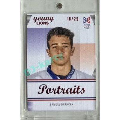 2023/24 Legendary Cards Hlinka Gretzky Cup Young Lions #P-11 Samuel Drančák Portréty Canvas xx/29