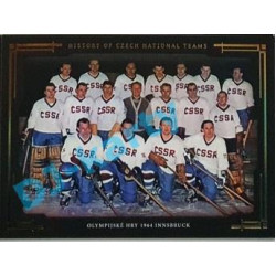 2020 OFS SSČH Olympijské hry 1964 Innsbruck #HCNT-22 04/10 History of Czech National Teams Gold