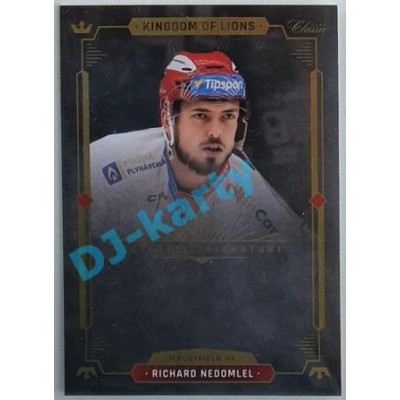 2021 OFS Kingdom of Lions Richard Nedomlel #A08 Authentic Signature PROMO (bez podpisu)