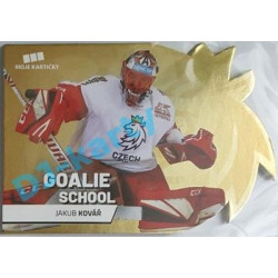 2020 MK reprezentace Jakub Kovář #8 Goalie School Die-cut Gold Retail