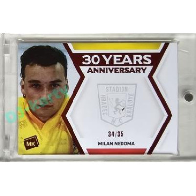 2024 MK Stadion znovu v akci #30YA-16 Milan Nedoma Red parallel xx/35