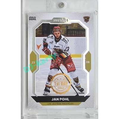 2023/24 Goal cards Chance Liga 2. série #250 Jan Pohl 1st day of issue