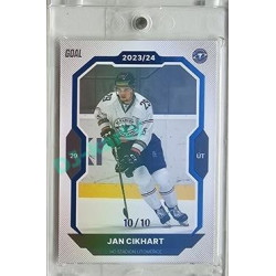 2023/24 Goal cards Chance Liga 2. série #278 Jan Cikhart Blue 10/10