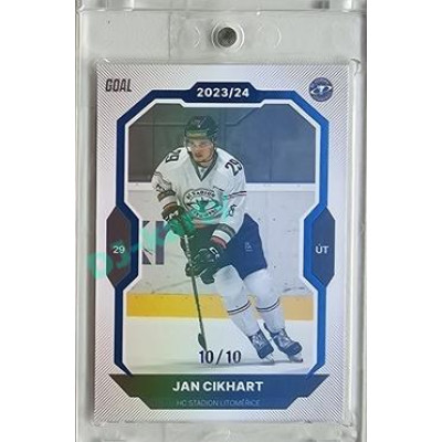2023/24 Goal cards Chance Liga 2. série #278 Jan Cikhart Blue 10/10
