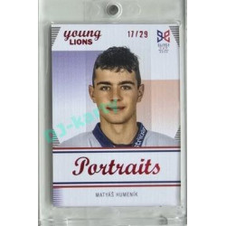 2023/24 Legendary Cards Hlinka Gretzky Cup Young Lions #P-12 Matyáš Humeník Portréty Canvas xx/29