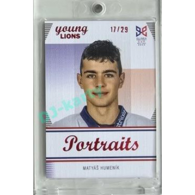 2023/24 Legendary Cards Hlinka Gretzky Cup Young Lions #P-12 Matyáš Humeník Portréty Canvas xx/29