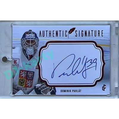 2023/24 LC Expectations Road to Prague #AS-08 Dominik Pavlát Authentic Signature Red xx/10