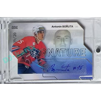 2023/24 Goal cards Chance Liga 1. série #S-11 Antonín Bořuta Autograph Silver 19/20